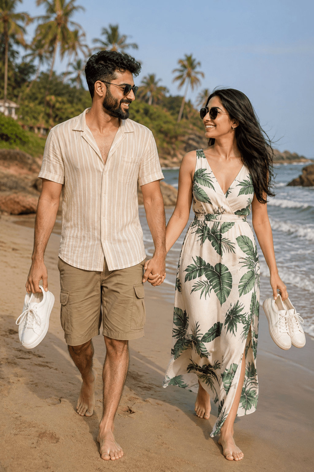 Romantic Couple Beach  AI Prompt | 8K preview 2