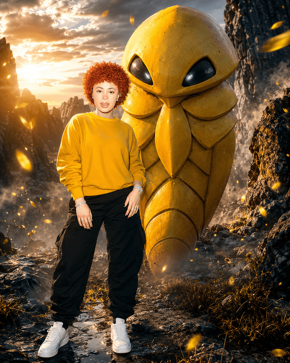 Cinematic Pokémon Partner AI Image Prompt – Ultra-Realistic 8K Trainer & Pokémon Scene