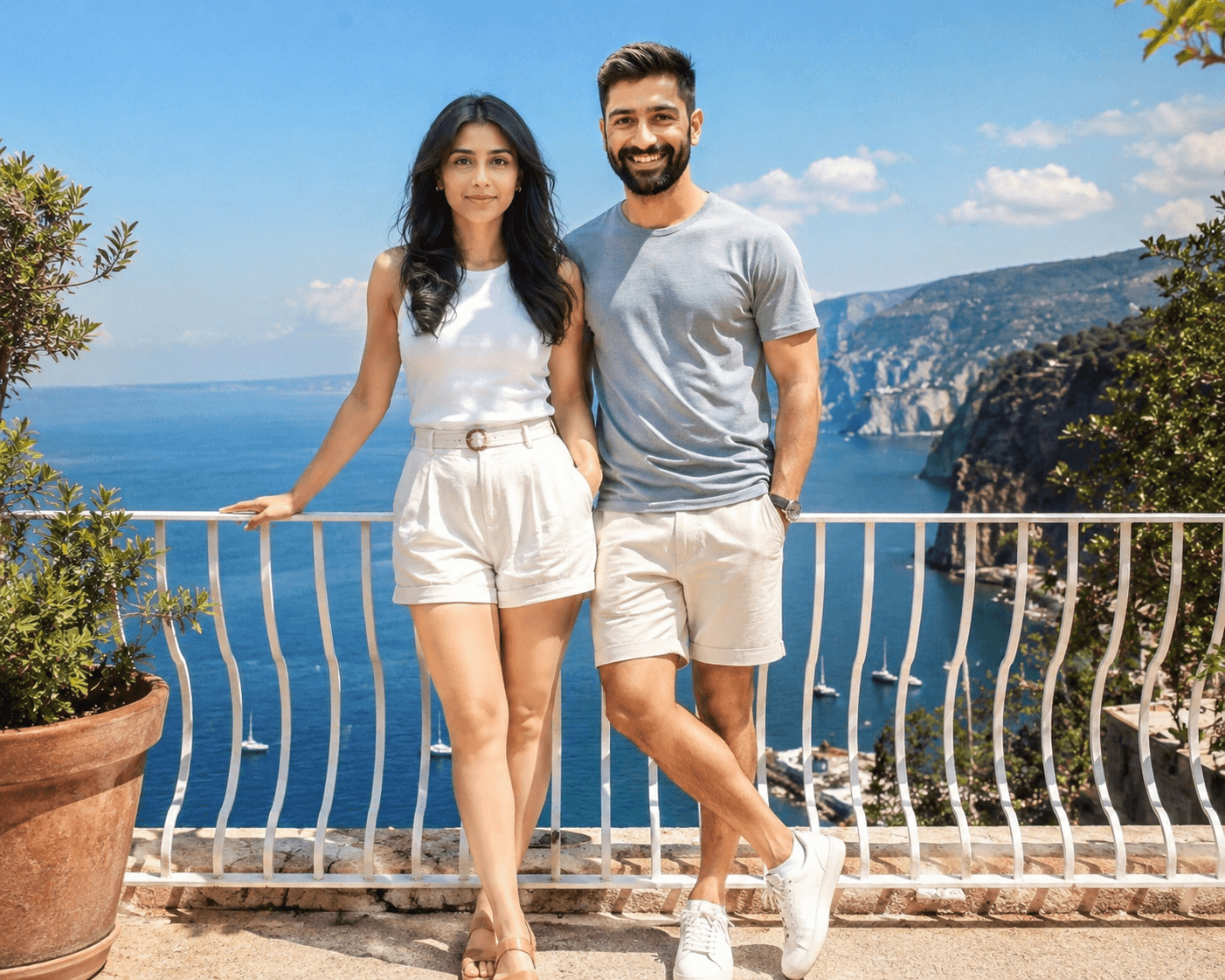Romantic Couple Beach  AI Prompt | 8K preview 3