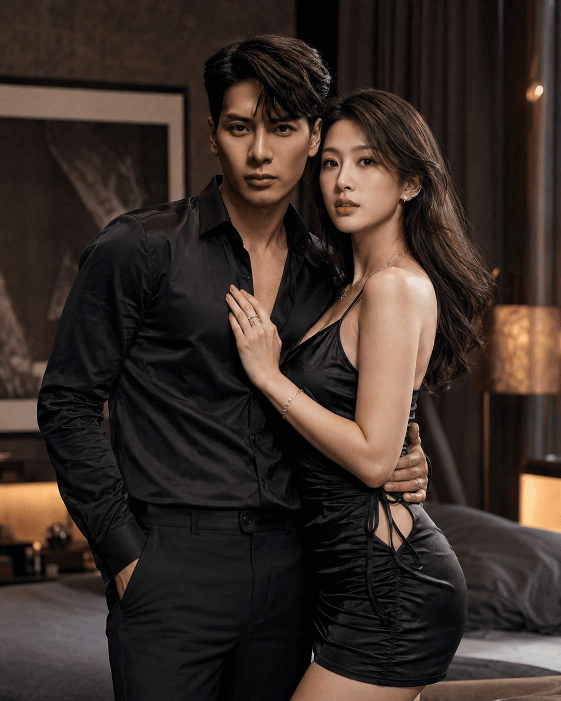 Indian Couple Fashion Portrait – Luxury Editorial Photoshoot