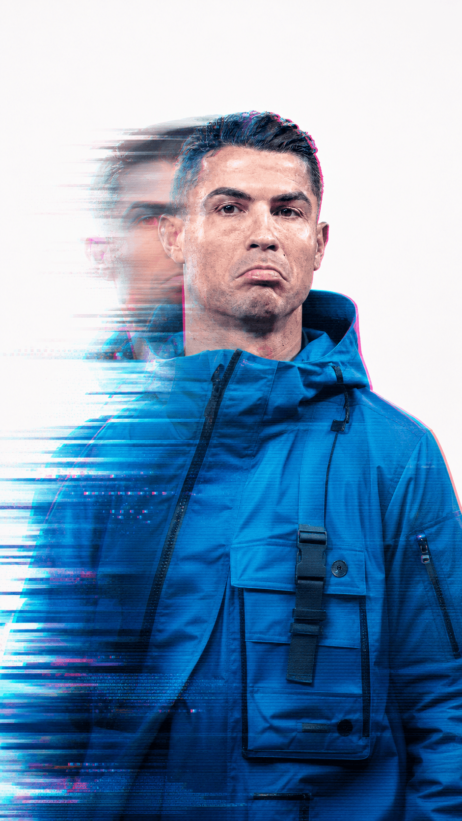 Double Exposure Glitch Portrait AI Prompt | Cyberpunk Editorial preview 3