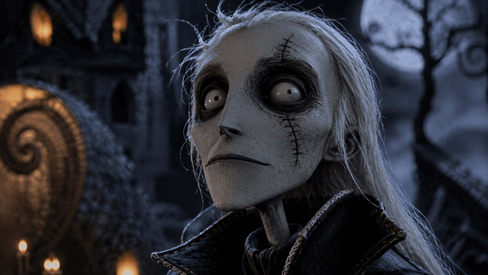 Tim Burton Inspired Stop Motion AI Photo Prompt | Gothic Style preview 1