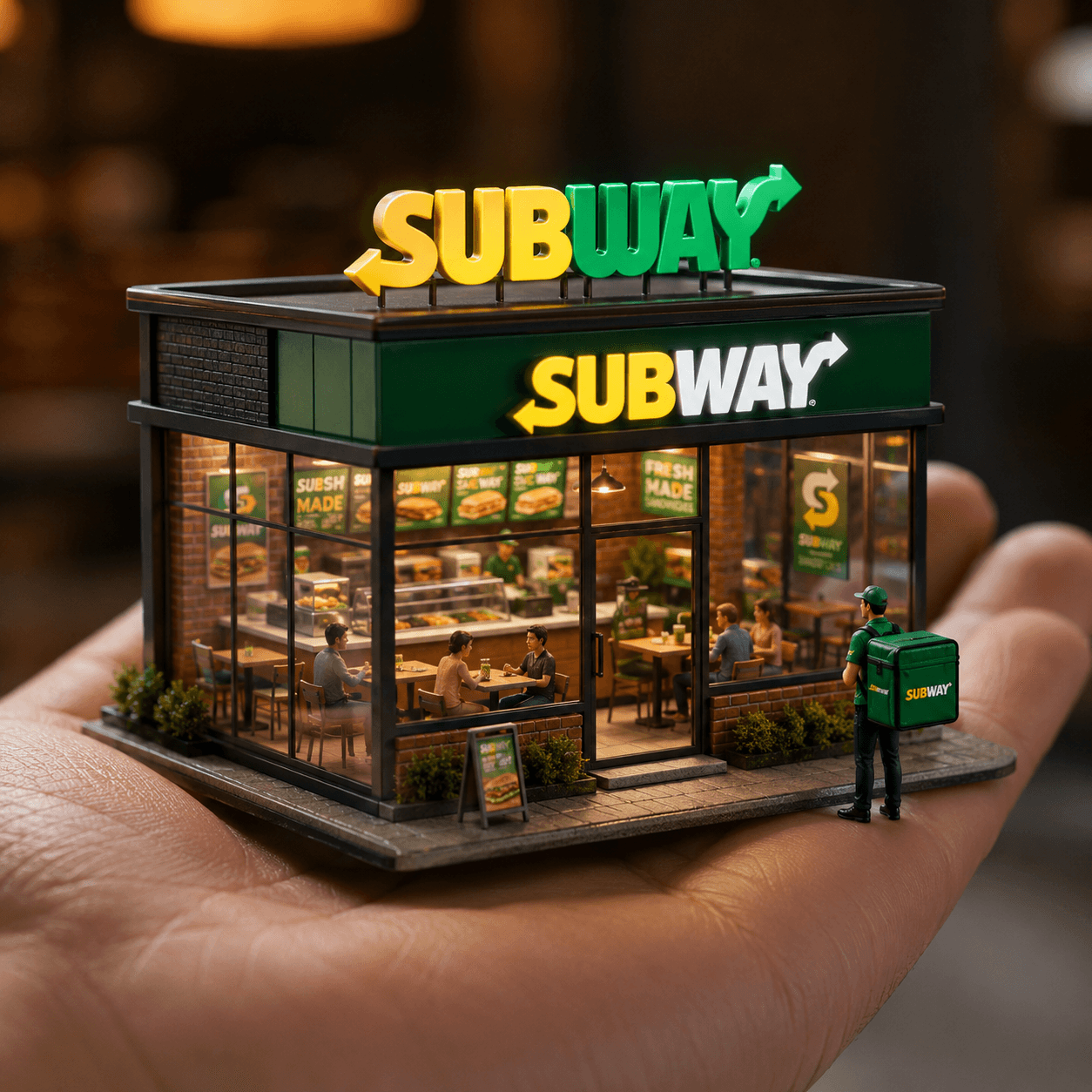 Ultra Realistic Miniature Showroom AI Image Prompt preview 1