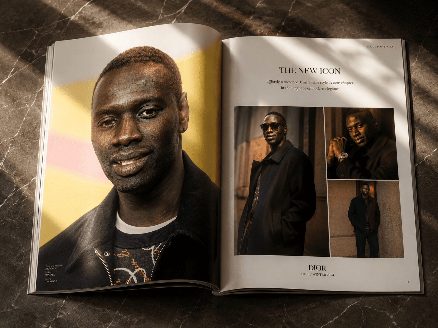 Luxury Fashion Magazine Mockup AI Prompt | Vogue Editorial preview 4
