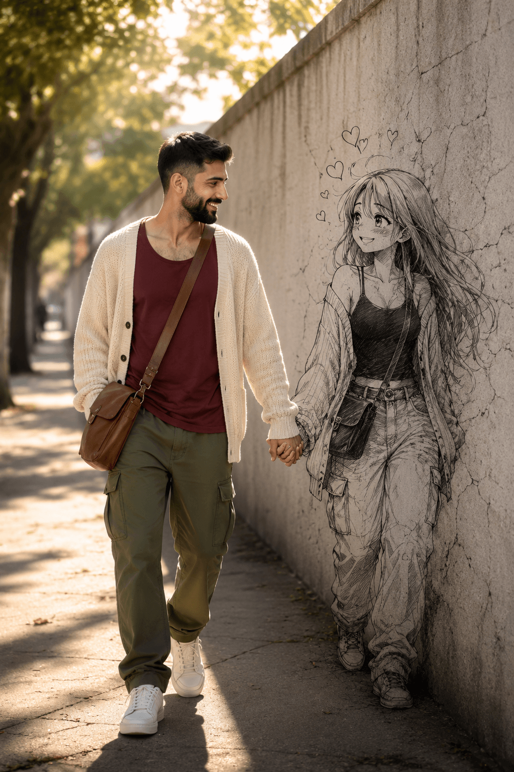 Ultra-Realistic Reality Meets Manga Wall Art Prompt | Cinematic Anime Fusion AI Prompt