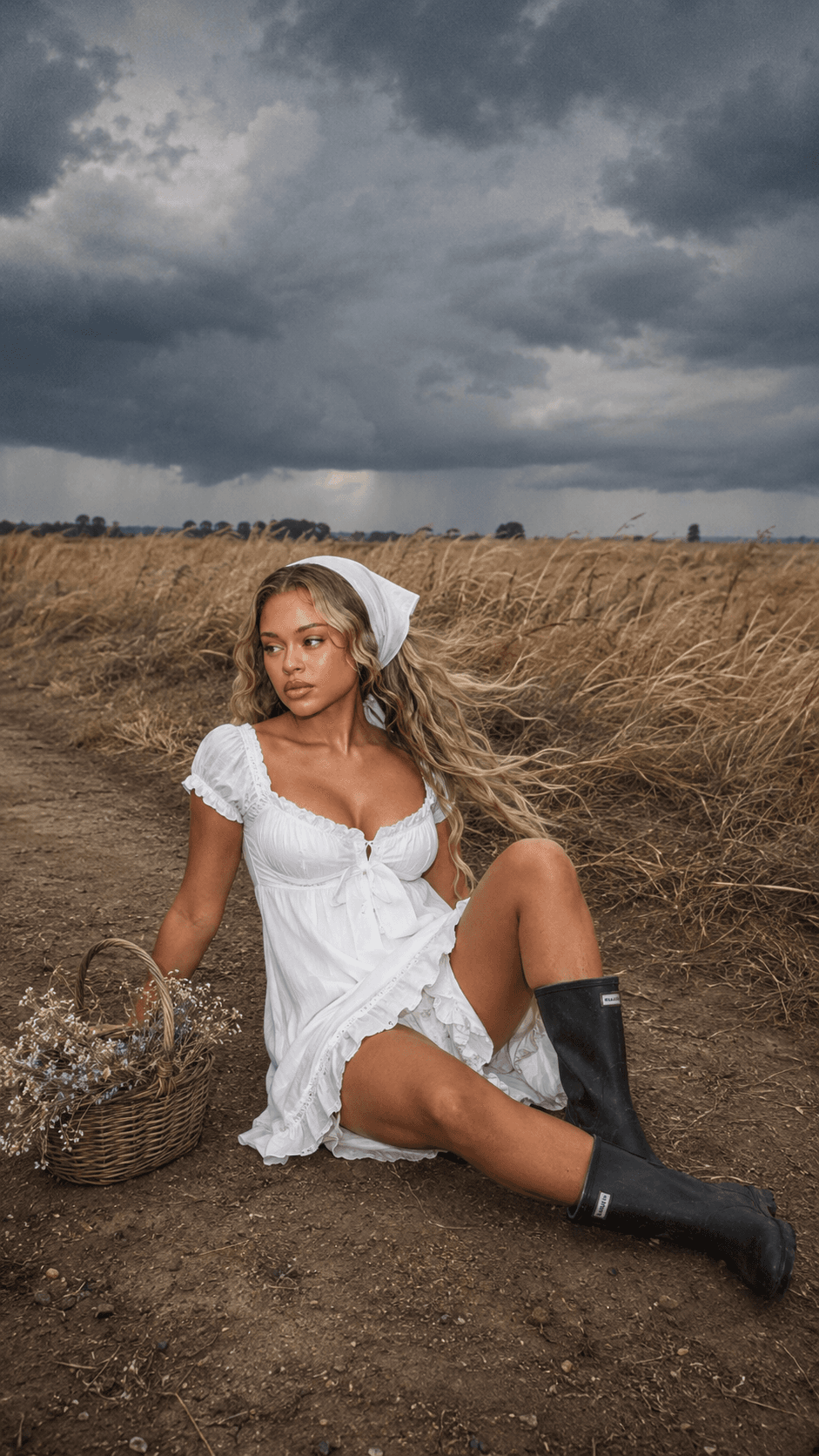 Ultra Realistic Countryside AI Photo Prompt | Full Body Fashion preview 1