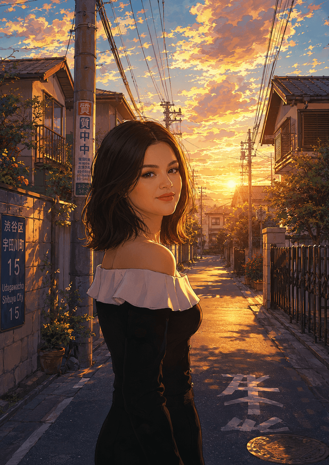 1980s Japanese Anime Cinematic Portrait Prompt | Retro Ghibli & Makoto Shinkai Style AI Art