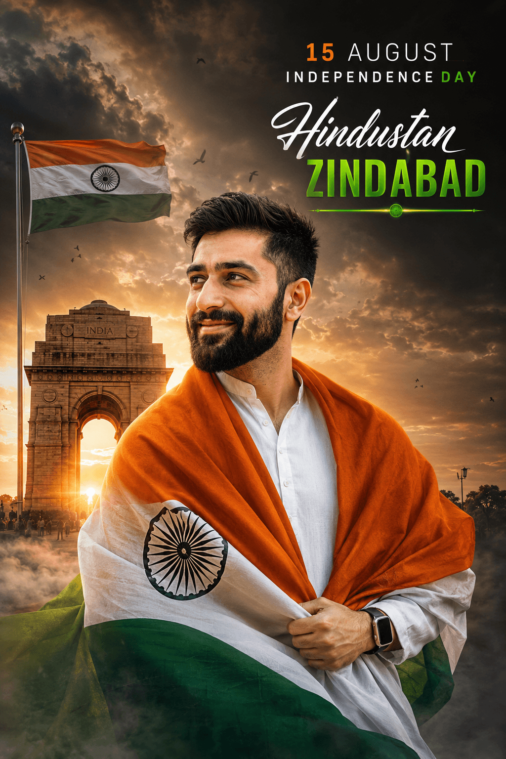 Independence Day AI Poster Prompt | Jai Hind 15 August preview 1
