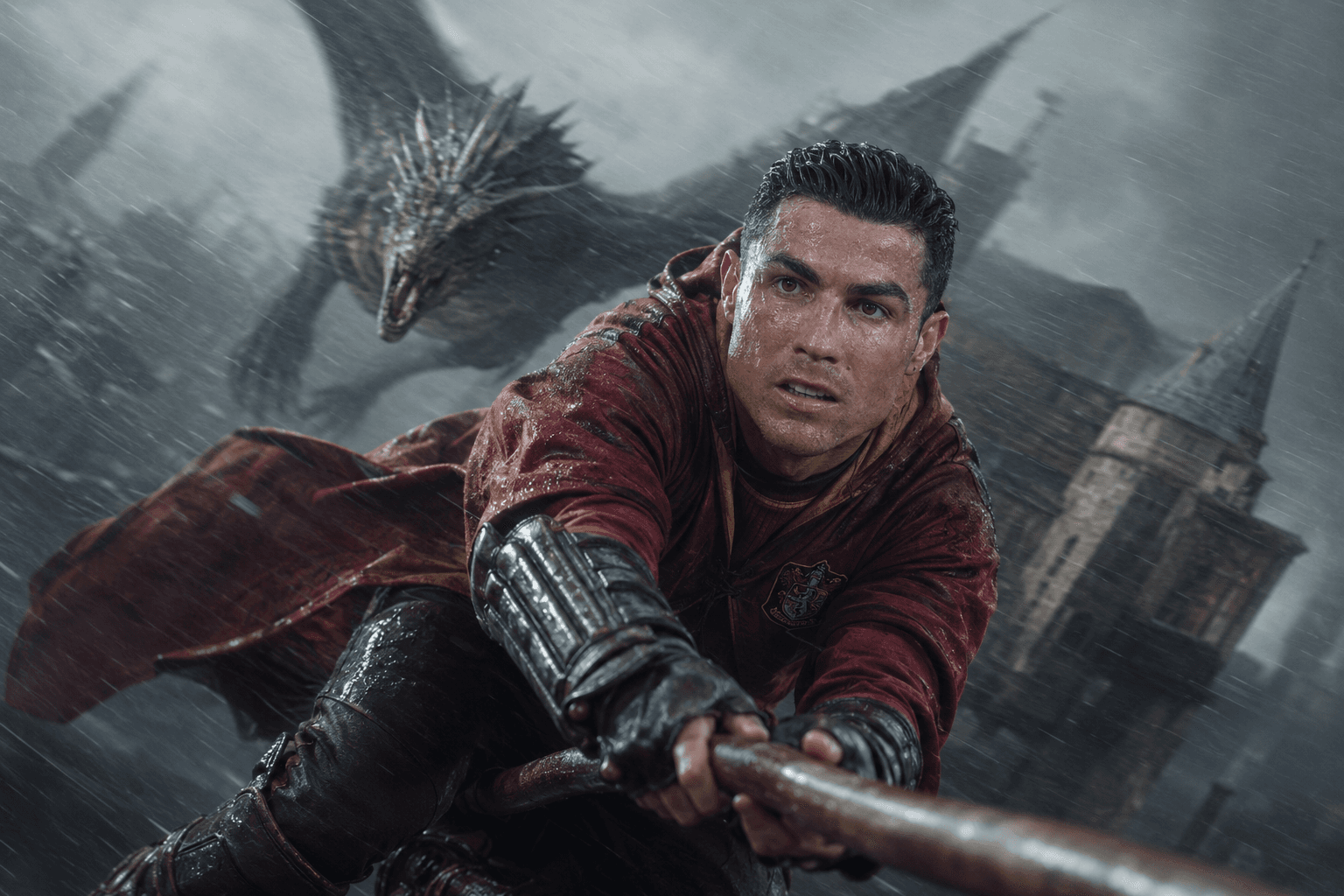 Photorealistic Harry Potter Dragon Chase Cinematic Prompt | Identity-Preserving Action Scene | AI Image Prompt